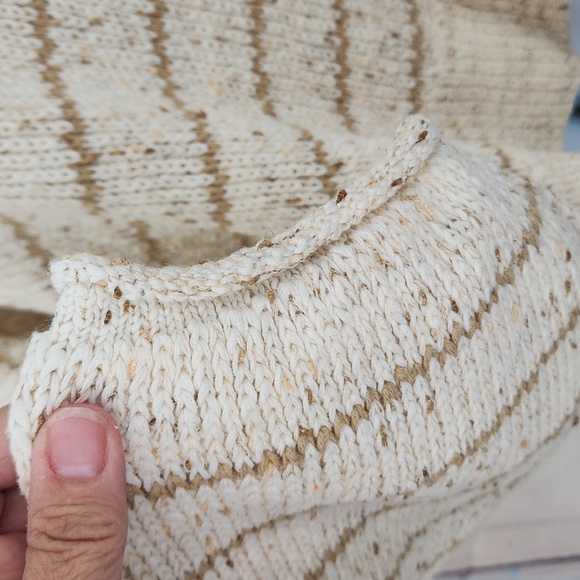 Free People Starlight Striped Pullover Sweater, Pearl Island Combo - Picture 5 of 12